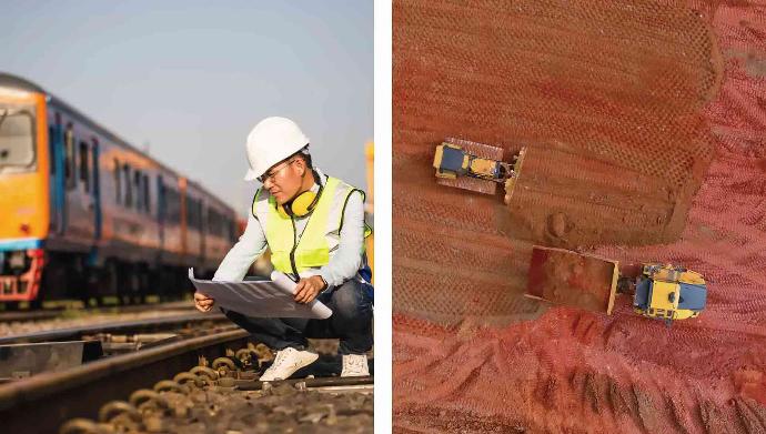 Leito de trilhos / Área de mineração