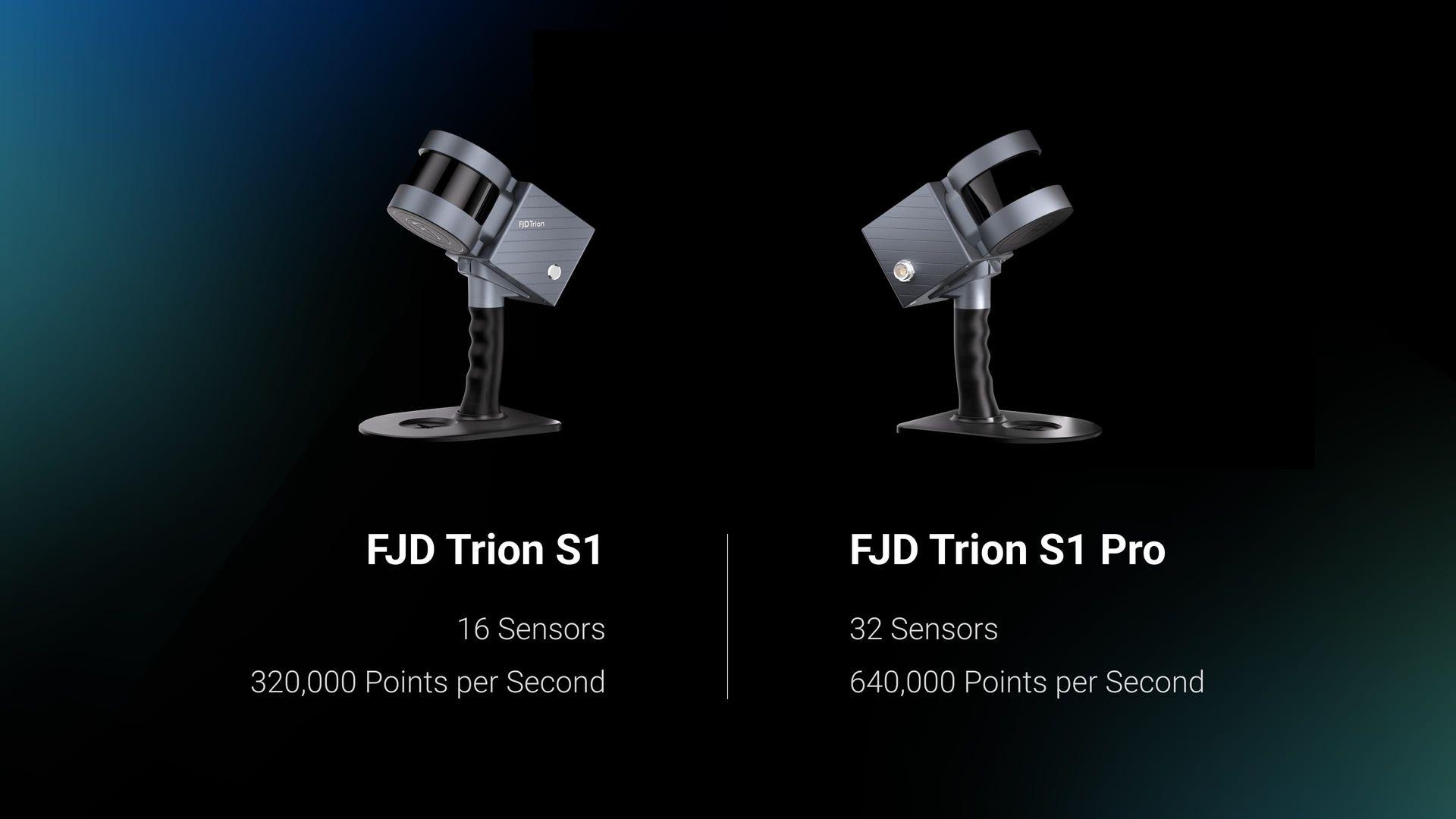 Növelje szkennelési képességeit az FJD Trion S1 Pro segítségével, az S1 fejlett verziójával. Az S1 könnyű és hordozható kialakítására építve az S1 Pro még nagyobb pontosságot és hatékonyságot biztosít továbbfejlesztett hardverével.
