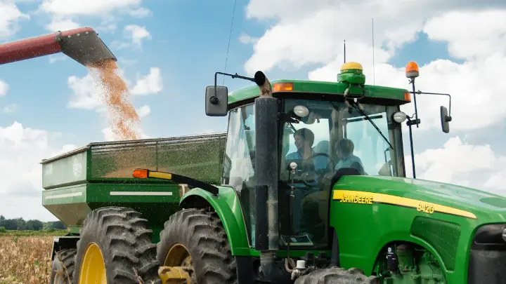 Modern equipment used in agriculture: Advanced tractors for precision farming