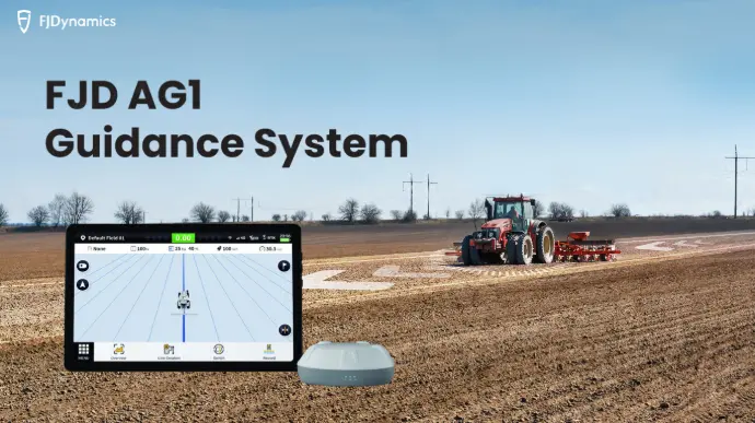 Enhanced farm efficiency with AG1 GPS guidance system for precision agriculture.